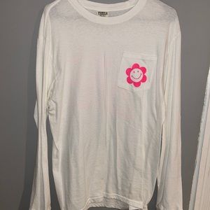 white and pink “You are Loved” long sleeve